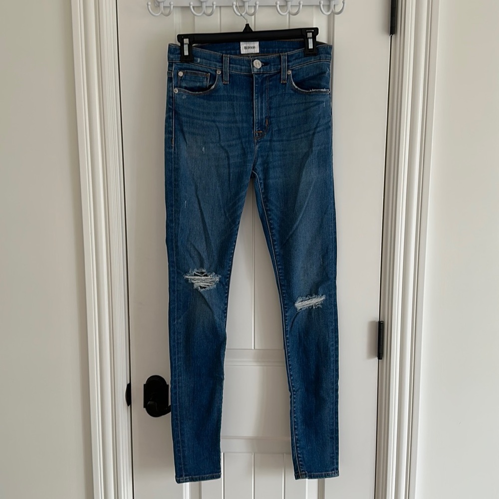 Hudson Skinny Ripped Jeans
